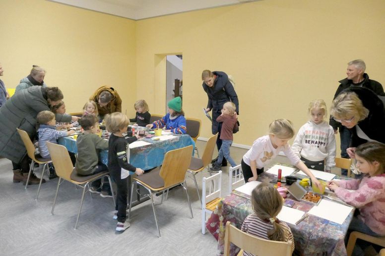 Kreativ werden konnten die Kleinen bei einem Mitmach-Workshop.