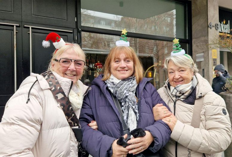 Gute Laune und weihnachtliche Stimmung auf dem Mannheimer Weihnachtsmarkt.
