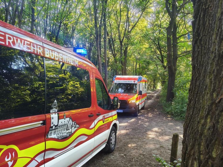 Foto: Freiwillige Feuerwehr Budenheim
Die neu gegründete First-Responder-Gruppe im Einsatz.