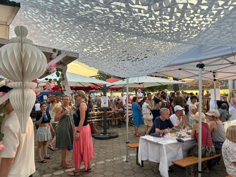 Die Vereinsringhütte wartete wieder mit einer besonderen Dekoration auf.