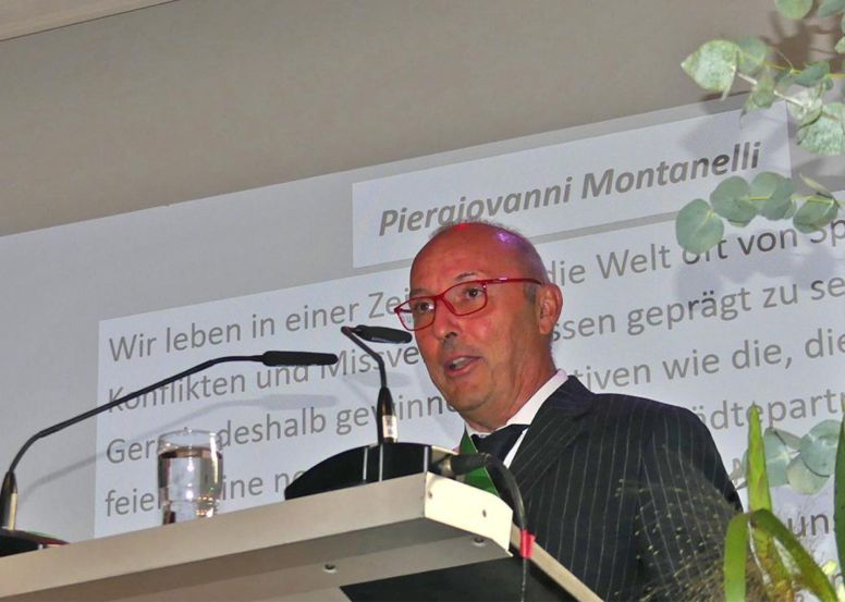 Bürgermeister Piergiovanni Montanelli übermittelte Grüße aus Galbiate.