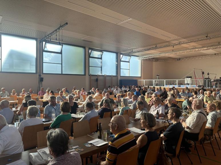 Foto: Lea Kurreck
Die Generalversammlung der Budenheimer Volksbank war am Dienstagabend, 11. August, gut besucht.
