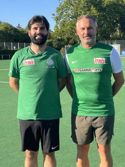 Die Trainer der ersten Mannschaft: Daniel de la Vega und Markus Neuser.
