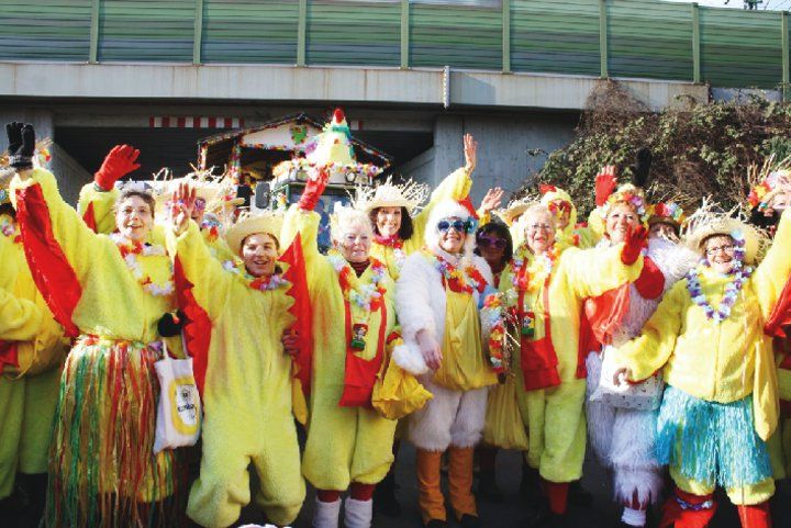 Bild: sf
Die Hühnerschar der Rauenthaler Reschhinkel.